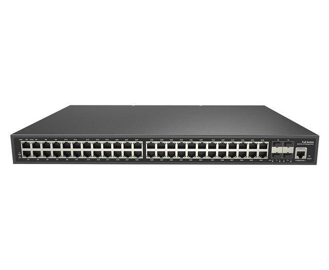 HiOSO FOWAY6052PFSM 48+4 POE Switch Full Gigabit Layer 3 Managed Network 48port Switch 48 Ethernet 4 Sfp+ 10G