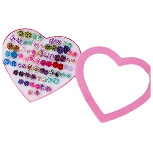 Heart Shaped Box Polymer <b>Clay</b> Flower Earrings Colorful Rose Sunflower <b>Set</b> For Women Gift Jewelry AE0007 - Product Image 5