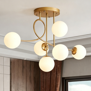 Nordique créatif boule magique suspension lampe géométrique salon fumé <span class=keywords><strong>gris</strong></span> verre pendentif lumière luxe <span class=keywords><strong>lustre</strong></span> de haute qualité - Product Image 1