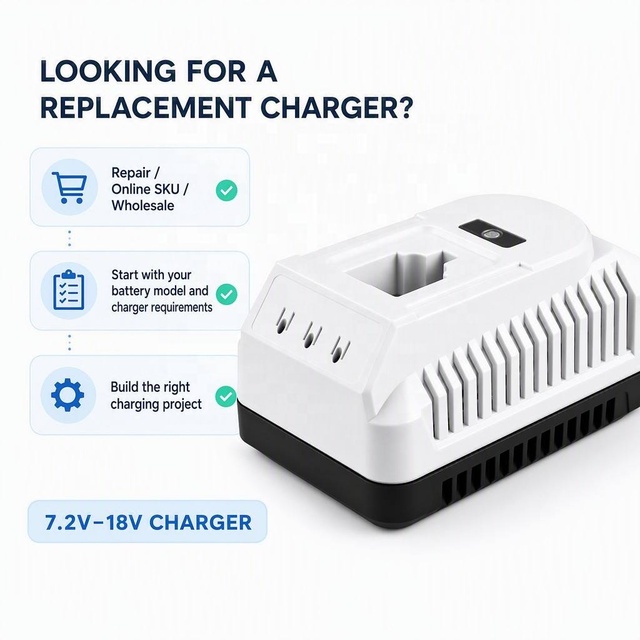 DC9310 Charger Replacement Battery Charger for Dew NiCd NiMH 7.2V to 18V Power Tool Battery Fast Charging 100-240V