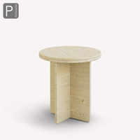 Runder Couch tisch aus Natur höhlen stein, High-End-Gefühl, Couch tisch im Wohnzimmer, Beistell tisch, kreativer kleiner Couch tisch