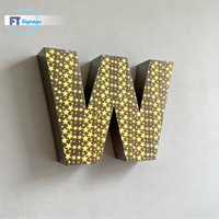 Lettres en relief 3D personnalisées à LED avec éclairage matriciel, diffuseur en acrylique givré pour la publicité des commerces, IP65