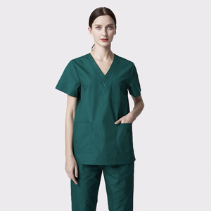 Conjunto de uniforme médico de dentista de poliéster de algodón elástico a la moda de fábrica - Product Image 6