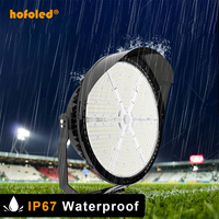 Hofoled IP67 10KV Surge Métal Aux Halogénures Équivalent Dimmable Lumière D'inondation Extérieure 1200W Haut Mât Led Stade Lumière Réflecteur