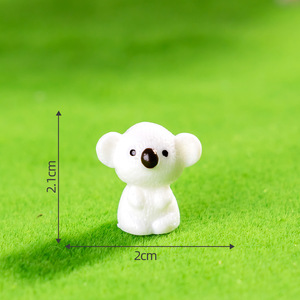 Miniatures en résine colorée Koala, artisanat en résine écologique, ornements de bureau 3D en résine, breloques animales pour sacs, pour la décoration - Product Image 4