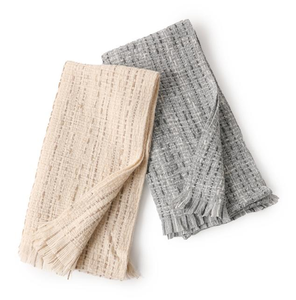 Fabricante OEM de Bufandas de Mezcla de Lana de Cordero Tweed, Color Personalizado y Textura Tejida, Chal de Marca Privada - Product Image 2