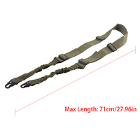 Sangle d'épaule tactique Mzj réglable en plusieurs points avec crochet en métal à dégagement rapide Accessoires de chasse Corde à saisir