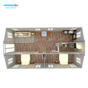 Chinesische Fertighäuser 20ft 40ft 3-Zimmer Erweiterbares Containerhaus - Product Image 5
