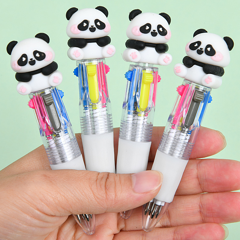 Type de balle 0,7-stylo à bille à quatre couleurs [série panda]