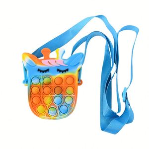 Porte-monnaie décontracté et tendance Pioneer Rodent Exterminator, sac bandoulière en silicone amusant à bulles anti-stress motif cerf de dessin animé - Product Image 1