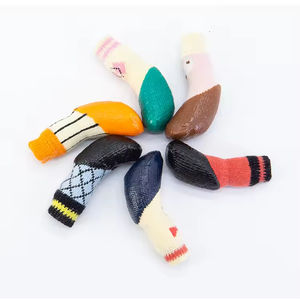 Chaussures imperméables pour chien de petite taille, design personnalisé, antidérapantes, chaussettes pour pattes respirantes, vêtements pour animaux de compagnie avec support en latex - Product Image 1