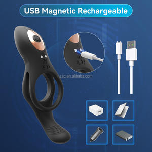 Socknove all'ingrosso nuovo Design giocattoli sessuali pene ricaricabile vibratore G Spot clitorideo stimolatore sessuale gallo anelli per gli uomini in Silicone - Product Image 4