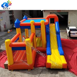 Glissière d'eau gonflable bleue commerciale de château plein d'entrain et <span class=keywords><strong>maison</strong></span> de rebond pour des parties sautant la <span class=keywords><strong>location</strong></span> de château - Product Image 1