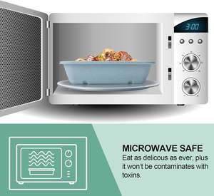 Lonchera de Fábrica con 1 Compartimento, Apta para <span class=keywords><strong>Microondas</strong></span> y Lavavajillas, Libre de BPA, Reutilizable y Apilable, Recipientes para Preparación de Comidas - Product Image 4