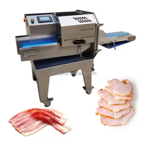 מבושל בשר חיתוך בייקון מכונה חיתוך מכונה מבצעה בשר מעדנייה חזיר מבצע מכונת