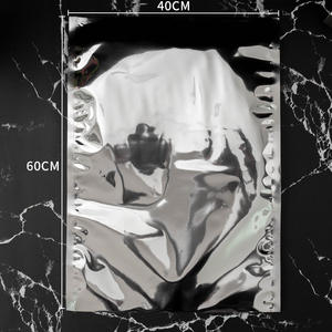 مصنع سبوت بيع بالجملة مطلي بالألومنيوم قناع الفم المسطح أكياس التعبئة والتغليف أكياس تخزين الطعام أكياس ختم الحبوب - Product Image 3