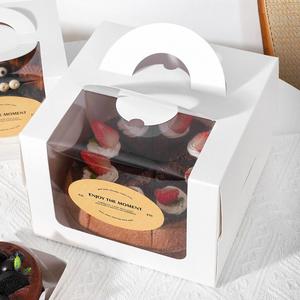 กล่องเค้กใสแบบมีหน้าต่างรุ่น JY-151 ผลิตตามสั่ง ขายส่ง ทำจากวัสดุรีไซเคิล ปลอดภัยสำหรับอาหาร บรรจุภัณฑ์เค้กวันเกิด พิมพ์ลายได้ตามต้องการ - Product Image 6