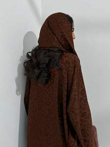 Musulmani a maniche lunghe con <span class=keywords><strong>stampa</strong></span> Abaya Casual jilbab abiti islamici Maxi abiti etnici da donna medio-orientali allentate Abaya - Product Image 2
