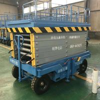 Nouvelle plateforme élévatrice à ciseaux hydraulique mobile électrique d'extérieur, capacité de charge de 500 kg, 4-22 m, 2100x900 mm, double commande