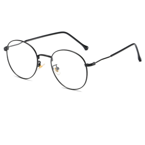 Venta al por mayor patrón sólido redondo metal fotocromático anteojos marcos luz azul bloqueo <span class=keywords><strong>miopía</strong></span> óptica - Product Image 3