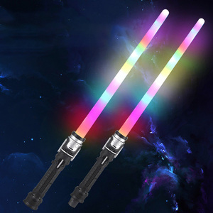<span class=keywords><strong>Sabre</strong></span> <span class=keywords><strong>laser</strong></span> LED RVB coloré, jouet épée lumineuse changeante <span class=keywords><strong>de</strong></span> couleur pour enfants, idéal pour le cosplay - Product Image 1