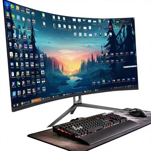 144Hz Curved Gaming Monitor IPS Full HD Frameless Borderless 22-Inch 1ms Response Time 99% SRGB