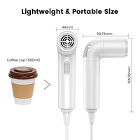 Sèche-cheveux miniature portable 100-240v homologué par la marque européenne Pse Kc, 110000 tr/min, moteur sans balais, ions négatifs, sèche-cheveux miniature haute vitesse