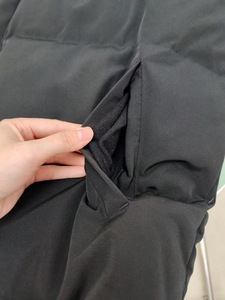 Gilet matelassé en laine chaud pour homme, coupe-vent, décontracté, noir, grande taille, col montant, sans manches, pour l'extérieur - Product Image 3