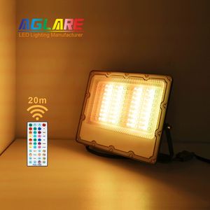 Aglare <span class=keywords><strong>RGBW</strong></span> IP65 nhôm không thấm nước sân vận động vườn lumen cao dẫn Đèn pha <span class=keywords><strong>50W</strong></span> 100W ngoài trời dẫn nhẹ Lũ lụt ánh sáng - Product Image 4