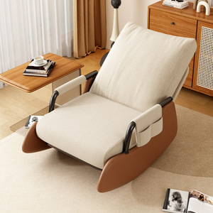 Chaise inclinable de sofa simple moderne pour des loisirs à la maison d'adultes avec la fonction basculante pliable pour la relaxation de balcon ou de salon - Product Image 2