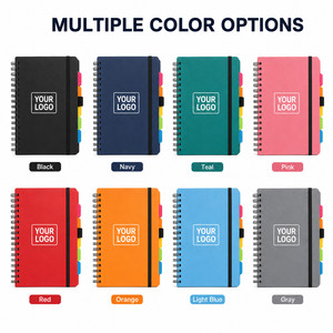 Custom Logo Spiral Notebook with Pen and Sticky Tabs Set <b>A5</b> Hardcover Business Stationery for Corporate Gift Office Supplies - Product Image 4