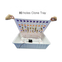 Plateau de clonage en plastique ABS à 80 trous avec système de clonage hydroponique à dôme Machine de clonage aéroponique Cloneur aéroponique