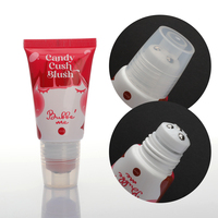 Tube cosmétique en plastique PE à prix d'usine, 30ml 50ml 60ml, souple à presser avec 5 billes roulantes, pour crème blush et massage, emballage personnalisé