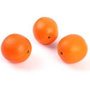Pelota Antiestrés de PU con Logotipo Personalizado, Forma de Mandarina, Juguete Antiestrés - Product Image 2