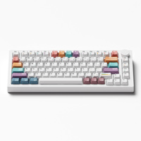 MonsGeek M1 V5 VIA Clavier de jeu personnalisé sans fil 75% RGB en aluminium blanc