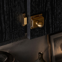 Loquet de porte DOOROOM H59 en laiton massif robuste à ressort pour tiroir et placard 45x45mm