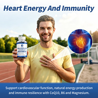 Gélules de Magnésium Glycinate Complexe CoQ10 Ubiquinone à Marque Blanche avec Vitamine D, B et Zinc pour une Meilleure Santé Nerveuse, Musculaire et Osseuse