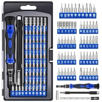 AIRAJ 62 in 1 Set Obeng Presisi Ujung Ganda Magnetik Bahan Baja CR-V Kit Poros Fleksibel Mata Obeng Torx Phillips