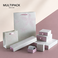 Ensemble d'emballages de luxe personnalisés pour bijoux : Coffret cadeau et sac en papier pour bague, collier, bracelet, boucles d'oreilles (OEM/ODM)
