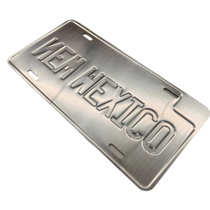 Mini placas de matrícula metálicas en relieve 3D, placas de registro de vehículos personalizadas para decoración - Product Image 6