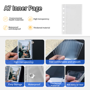 Trang Thẻ Rời Bỏ Túi A7, Album Lưu Trữ Lưới Đơn hoặc đôi, trang bên trong PP trong suốt không thấm nước và chống bụi - Product Image 2