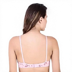 Sujetador estampado para mujer, sujetador acolchado suave de cobertura total, sujetador cómodo para el día a día, tela transpirable, correa ajustable, lencería de uso diario - Product Image 3