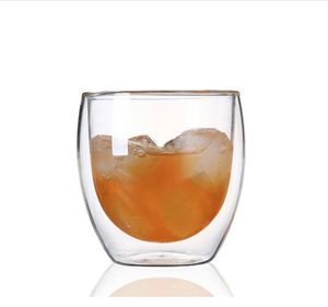 Customizable Logo High Borosilicate Glass <b>Coffee</b> Mug Double Wall Heat-Resistant BPA Free 350ml Eco-Friendly Bamboo Cap Microwave - Product Image 2