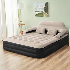 Fast Inflation Inflatable <b>Mattress</b> Self Inflatable Queen Size Flocked Air Bed Hospital Bedroom Use Eco-Friendly Durable - Product Image 3