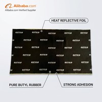 ANTELA 120 Mil Film composite aluminium-butyl pour insonorisation automobile, plaque antichoc, isolation phonique et anti-vibration, garantie 5 ans