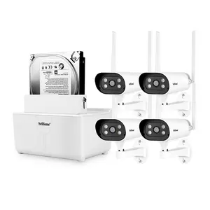 8Ch 1080P açık gözetim casus kamera kiti akıllı Wifi Nvr kiti CCTV ev güvenlik kamerası sistemi kablosuz