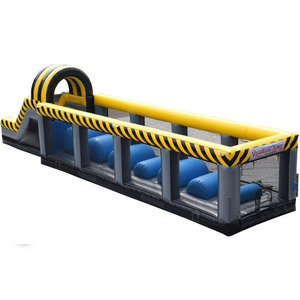 Juego Inflable <span class=keywords><strong>de</strong></span> Obstáculos con Temática <span class=keywords><strong>de</strong></span> Zona <span class=keywords><strong>de</strong></span> Precaución en la Construcción, Desafío <span class=keywords><strong>de</strong></span> Salto Ninja Warrior, Castillo Hinchable, Pista <span class=keywords><strong>de</strong></span> Obstáculos Inflable - Product Image 1