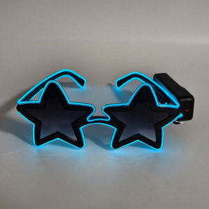 Gafas de estrella EL de nuevo diseño, gafas divertidas con luz Led para fiestas de Halloween, Navidad y Año Nuevo - Product Image 2