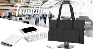 Étui de transport gratuit compatible avec l'ordinateur de bureau Apple iMac 27 pouces, sac de transport rembourré avec poignée en caoutchouc - Product Image 4