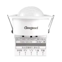 Détecteur de mouvement infrarouge Geagood Ndoor 360 degrés, mini, monté au plafond, 220 V, avec interrupteurs à détecteur de mouvement PIR